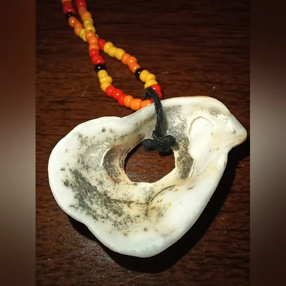 Sunset - Handmade Necklace - Seed Bead Chain - Seashell Collection - Picture 4 of 7